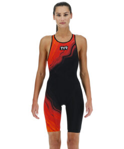 TYR Women's Venzo Open Back Kneeskin Tech Suit Swimsuit