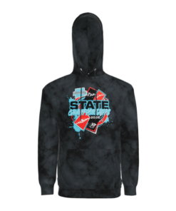 New Mexico Swimming Tie-Dye State Hoodie